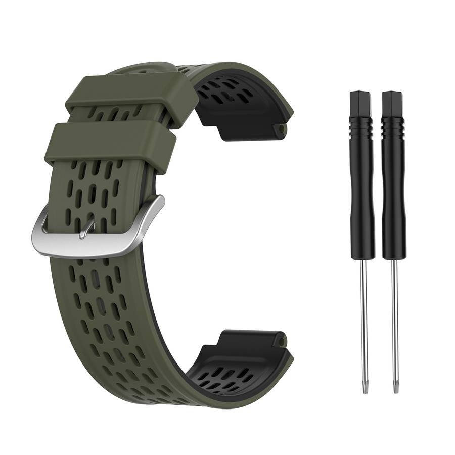 For Garmin Approach S2 / S4 Two-color Silicone Watch Band(Black Yellow)