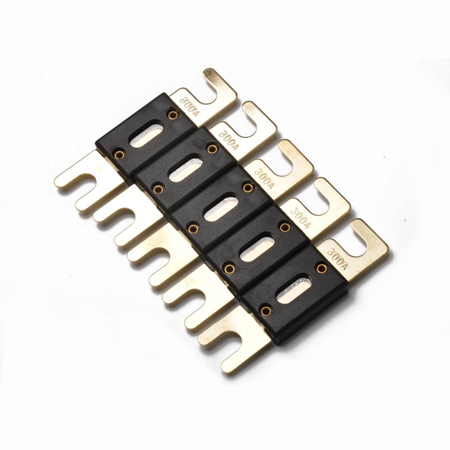A0110 5 PCS 300A Gold-plated Large Forkbolt Car ANL Fuse