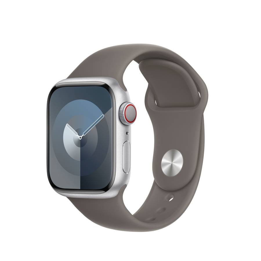 Silicone Watch Band For Apple Watch Series 9&8&7 41mm / SE 3&SE 2&6&SE&5&4 40mm / 3&2&1 38mm(Te