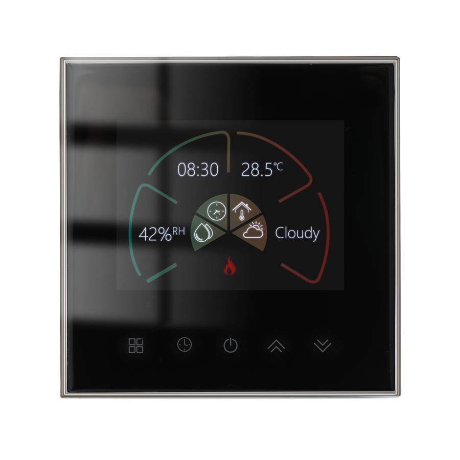 BHT-2002GBLM 220V Smart Home Heating Thermostat Electric Heating WiFi Thermostat with External Senso