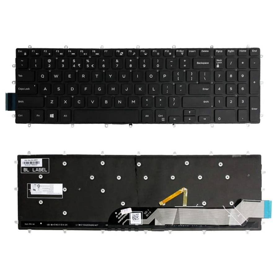 Backlight Laptop Keyboard For Dell G3 3579 3779 / G5 5587 / G7 7588(Red Word)