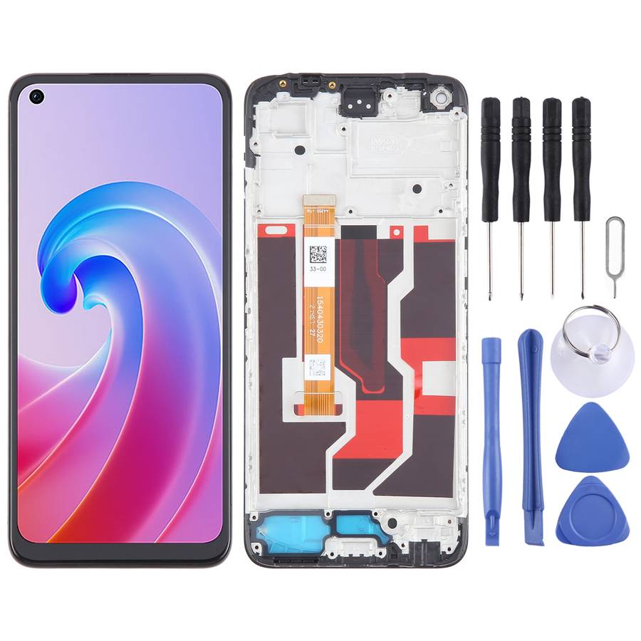 For OPPO A96 4G OEM LCD Screen Digitizer Full Assembly with Frame