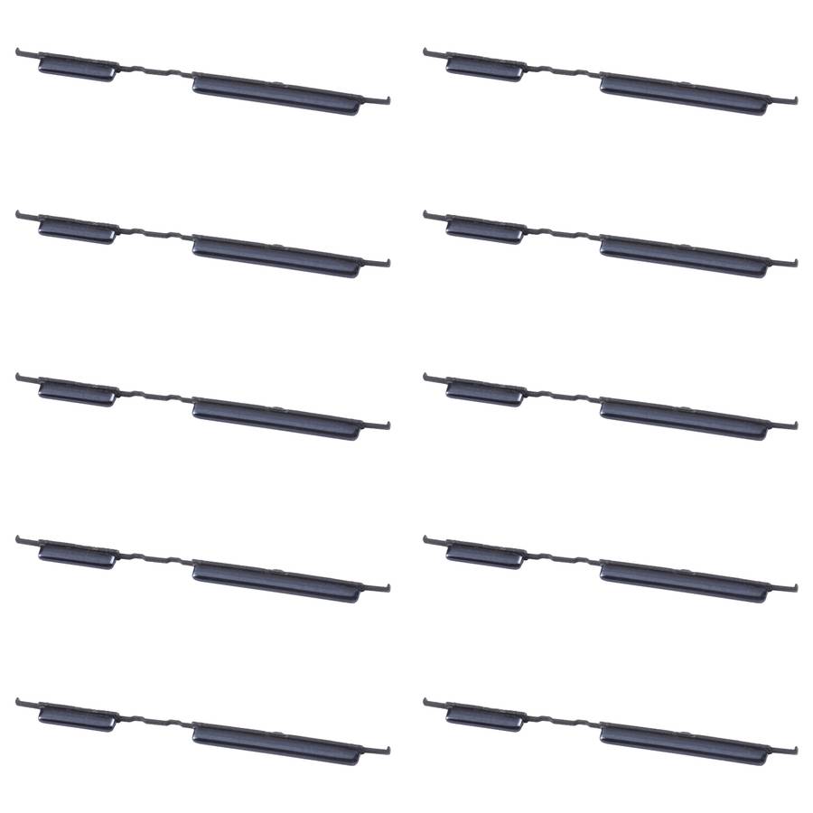 For Samsung Galaxy A42 5G SM-A426 10pcs Power Button + Volume Control Button(Black)