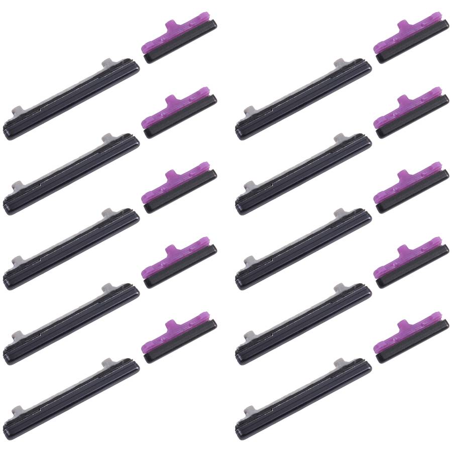 For Samsung Galaxy S20 SM-G980 10pcs Power Button + Volume Control Button(Black)
