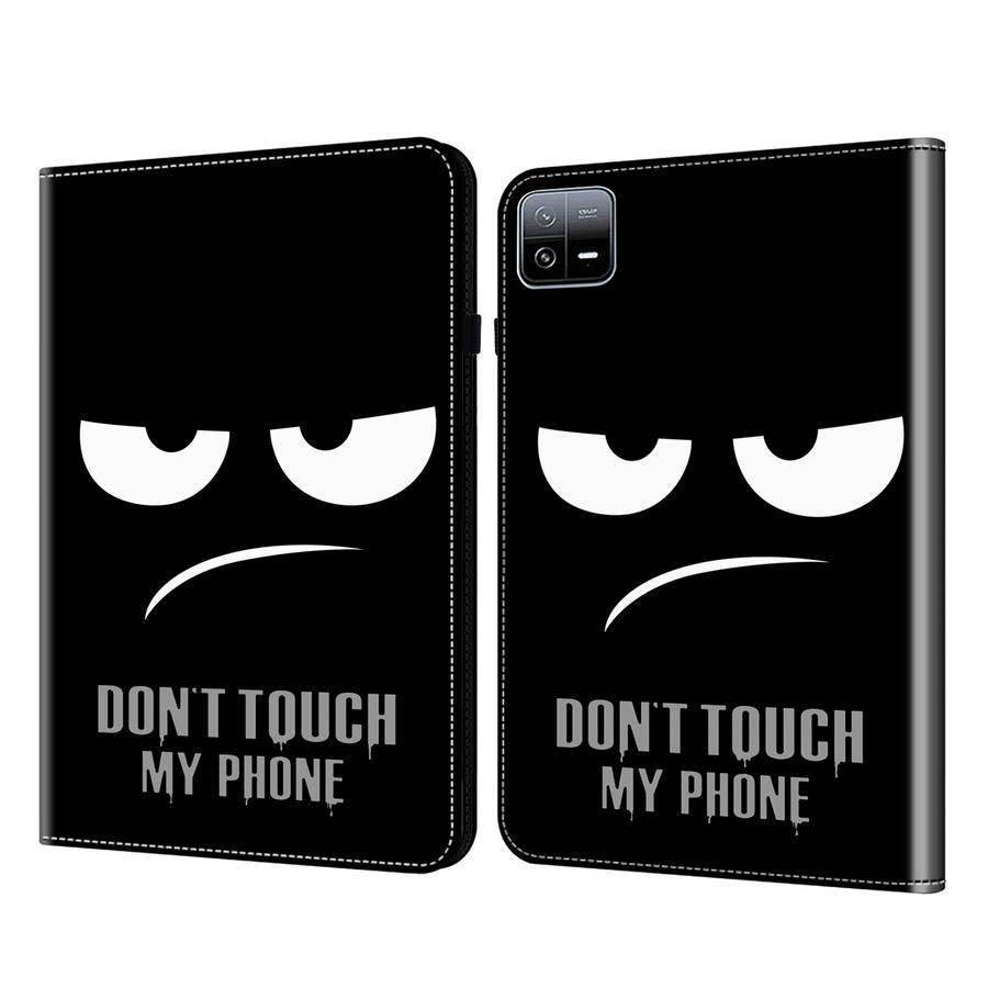 For Xiaomi Pad 6 / Pad 6 Pro Crystal Texture Painted Leather Tablet Case(Dont Touch My Phone)