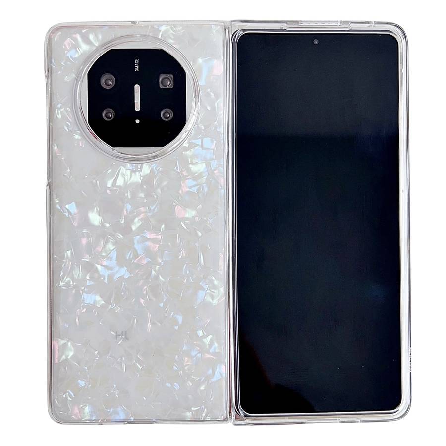 For Huawei Mate X3 / X5 Pearlescent Shell Texture Phone Case(Beige)
