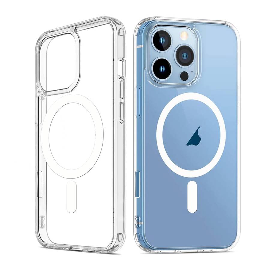 For iPhone 15 Pro Max ViLi MAG-C Series MagSafe Magnetic PC + TPU Phone Case(Transparent)