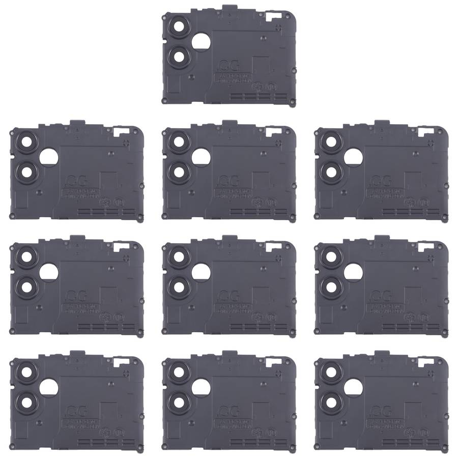 For Samsung Galaxy A04e SM-A042F 10pcs Rear Camera Lens Cover(Black)