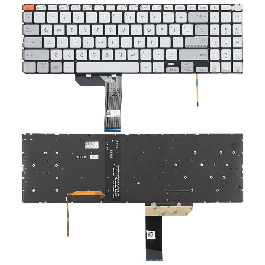 US Version Backlit Laptop Keyboard for Asus Vivobook Pro 15X OLED K6501 M6501(Black)