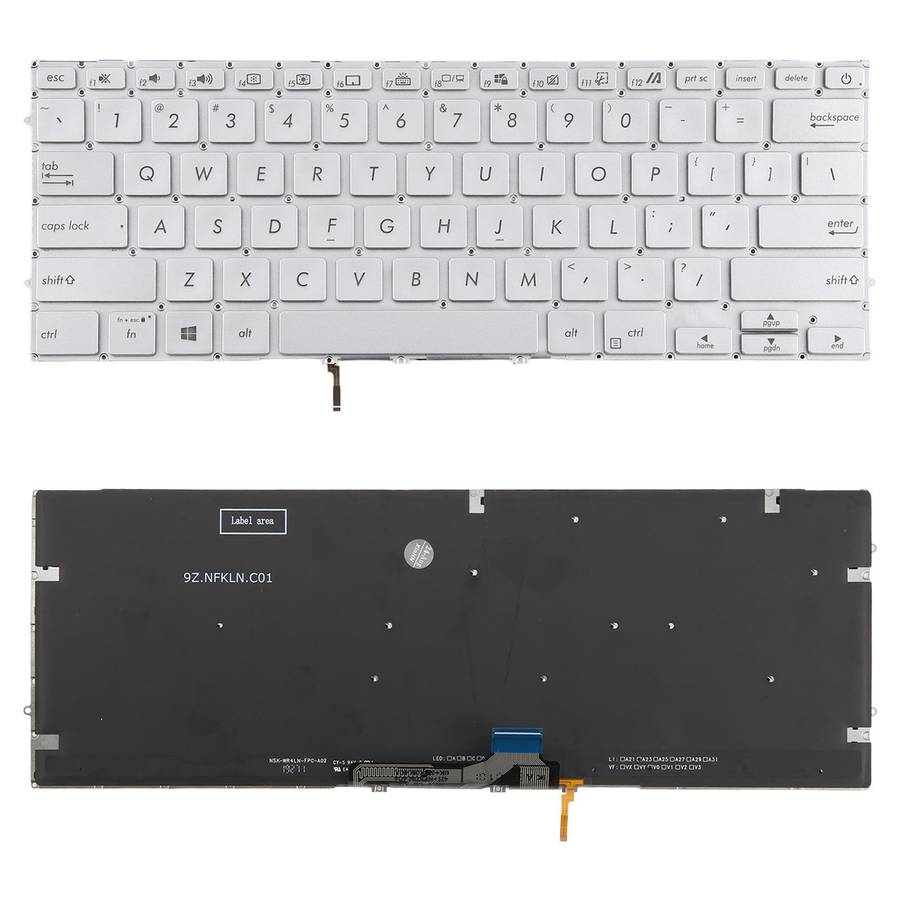 US Version Backlit Laptop Keyboard for Asus UX431 X431 V431 K431 S431 X431FAC UX431U UX431F U4500F(S