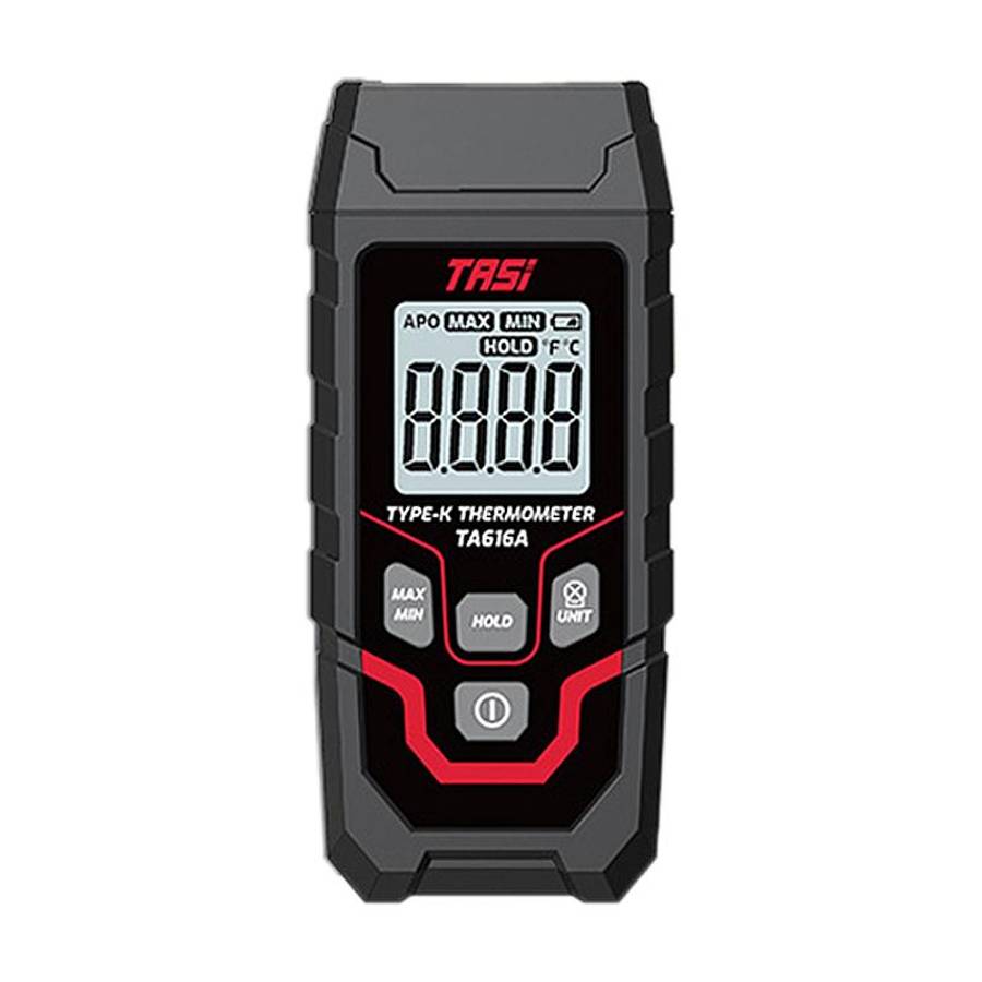TRSI TA616A Industrial Handheld K-Type Thermocouple Thermometer, Single Channel, Basic Version