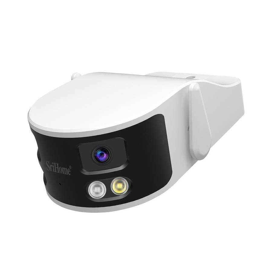 SriHome SH070 4MP Binocular Stitching Ultra-wide Angle Waterproof Camera Supports Full-color Night V