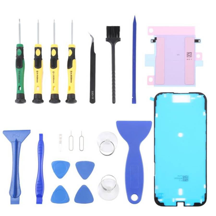 For iPhone Air JIAFA JF-8182 21 in 1 Battery Adhesive + Waterproof Adhesive + Repair Tool Set