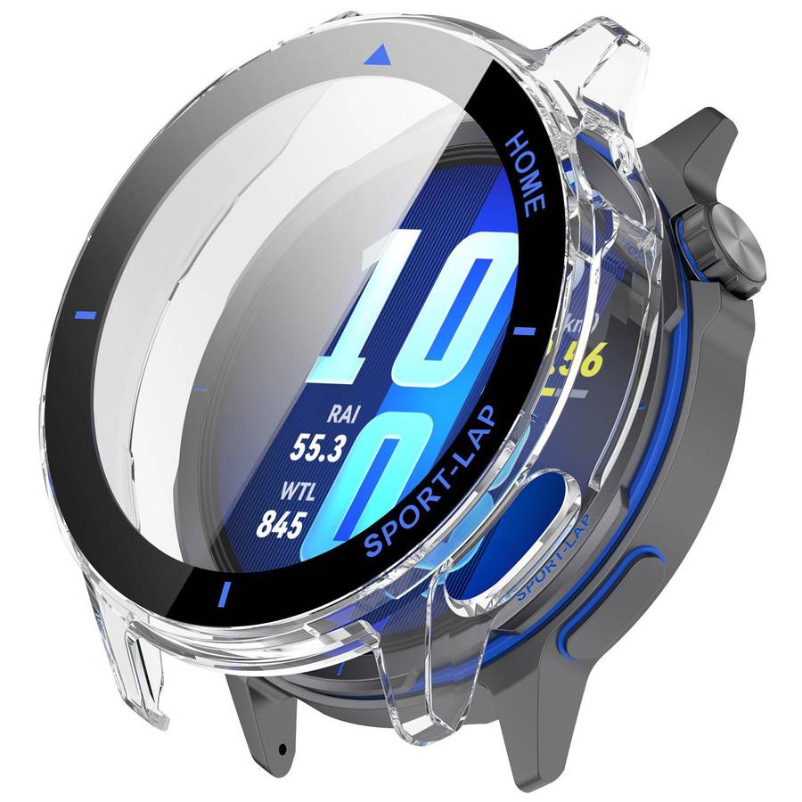 For Huawei Watch GT Runner 2 xDfind Tempered Film Integrated PC Watch Case(Black Blue)