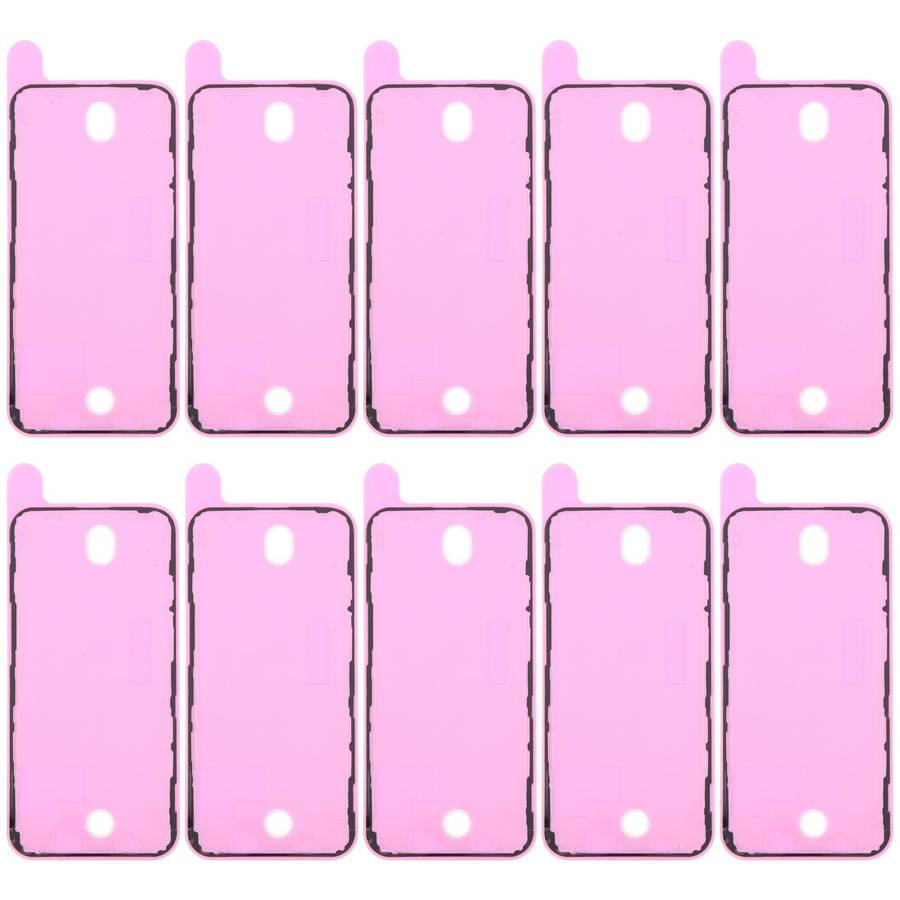 For iPhone 12 Pro 10pcs OEM LCD Frame Bezel Waterproof Adhesive Gasket, Airtightness Test Compatible