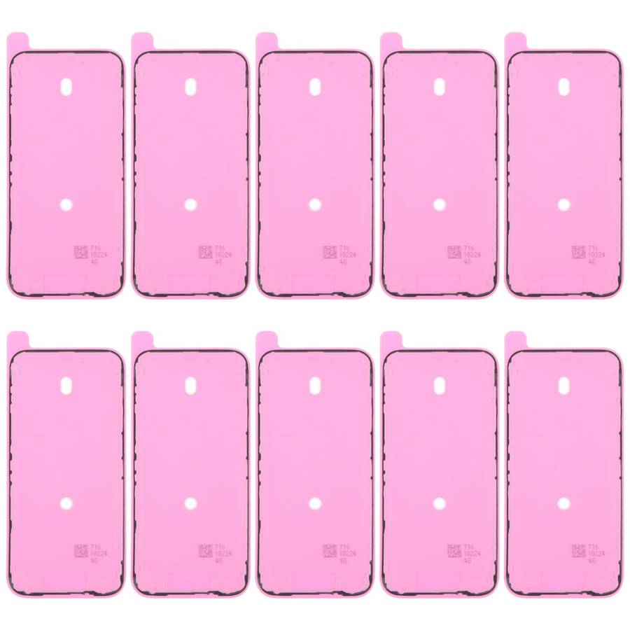 For iPhone 17 Pro Max 10pcs OEM LCD Frame Bezel Waterproof Adhesive Gasket, Airtightness Test Compat