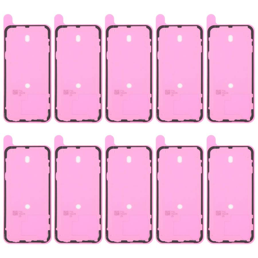 For iPhone 15 Pro Max 10pcs OEM Back Housing Cover Adhesive, Airtightness Test Compatible