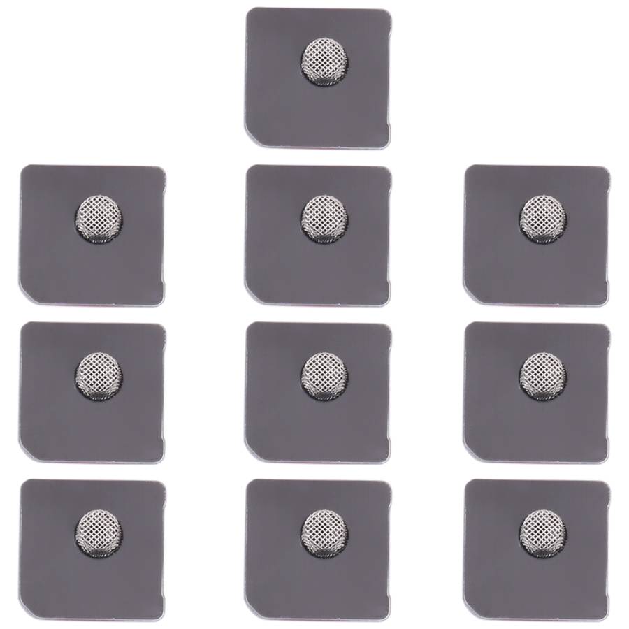 10 PCS Microphone Dustproof Mesh for iPhone 12 / 12 Pro (Black)