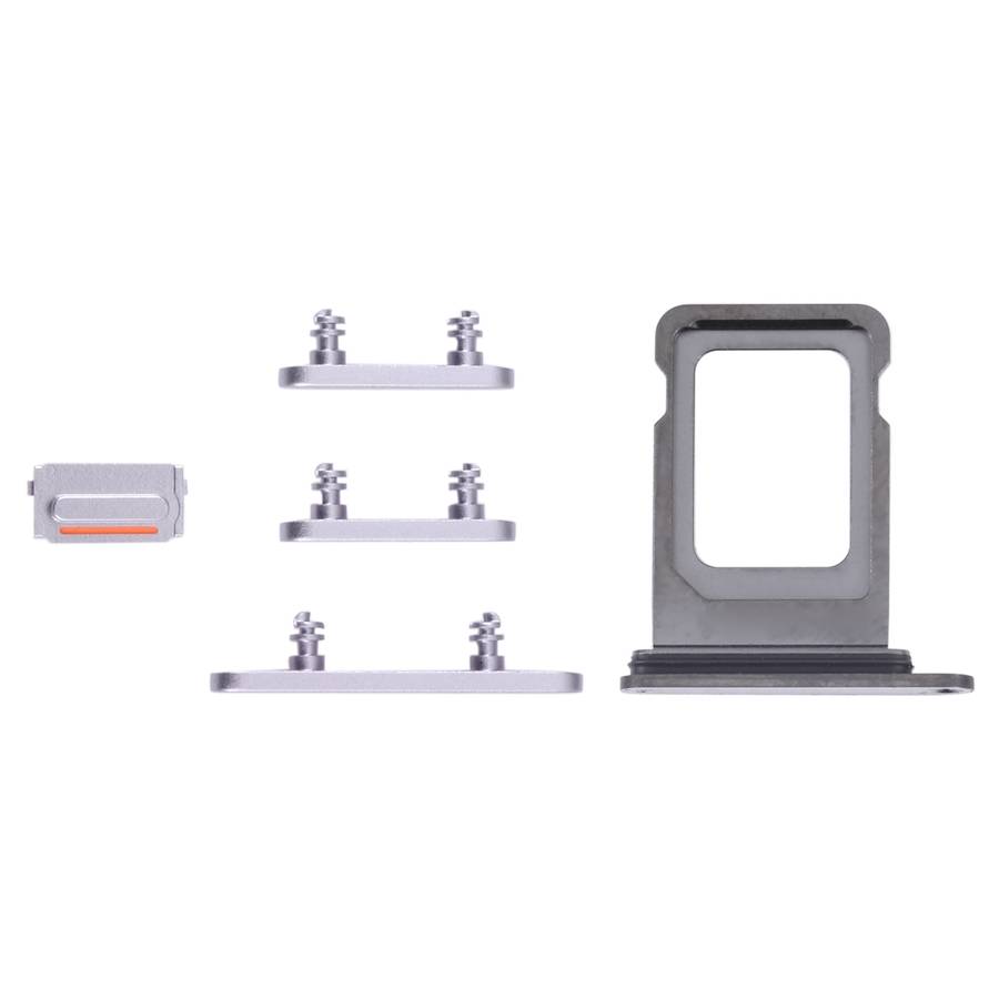 SIM Card Tray + SIM Card Tray + Side Keys for iPhone 14 Pro (Black)