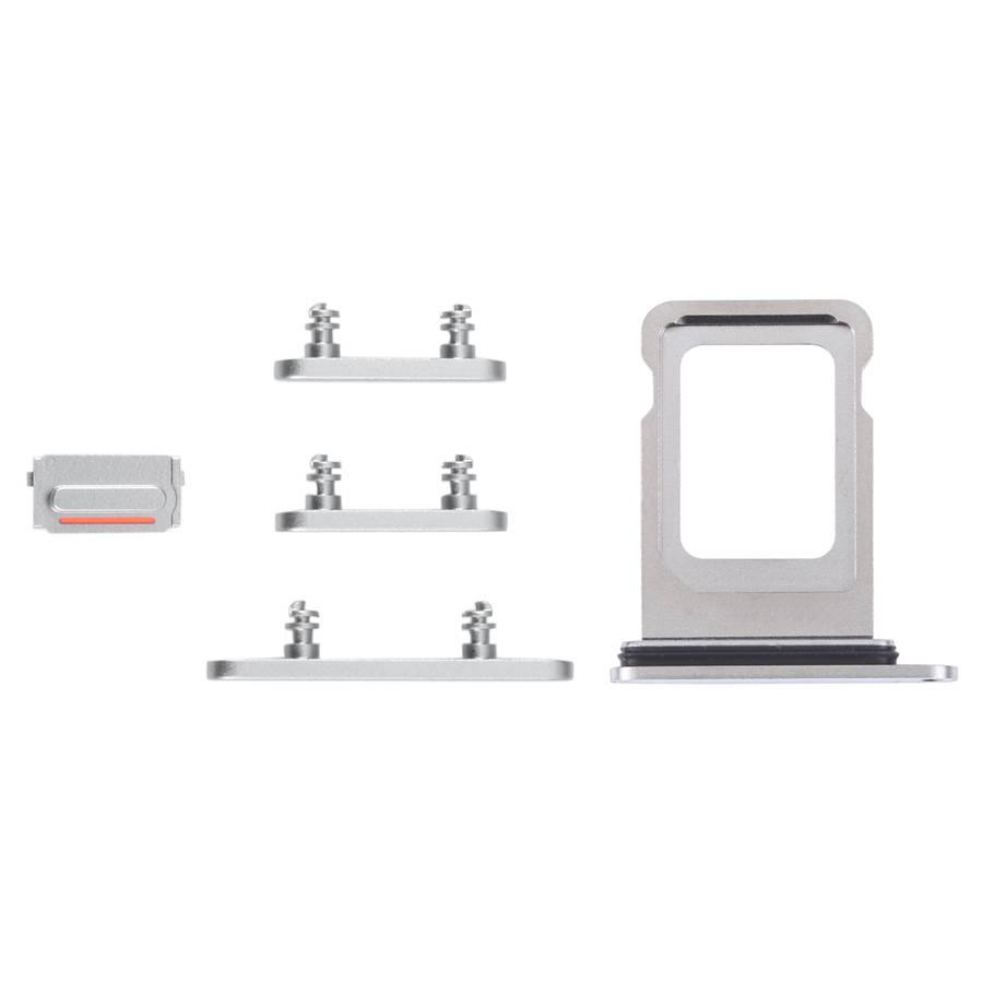 SIM Card Tray + SIM Card Tray + Side Keys for iPhone 14 Pro (Black)