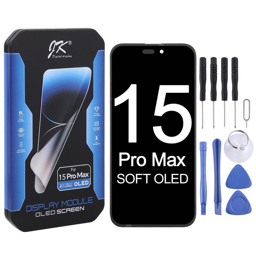 JK Soft OLED LCD Screen For iPhone 15 Pro Max