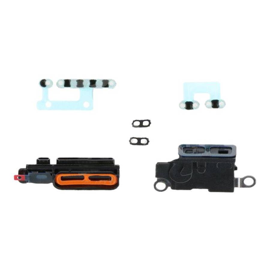 For iPhone 16 Plus 6 in 1 Speaker DustPlusof Mesh Set (Black)