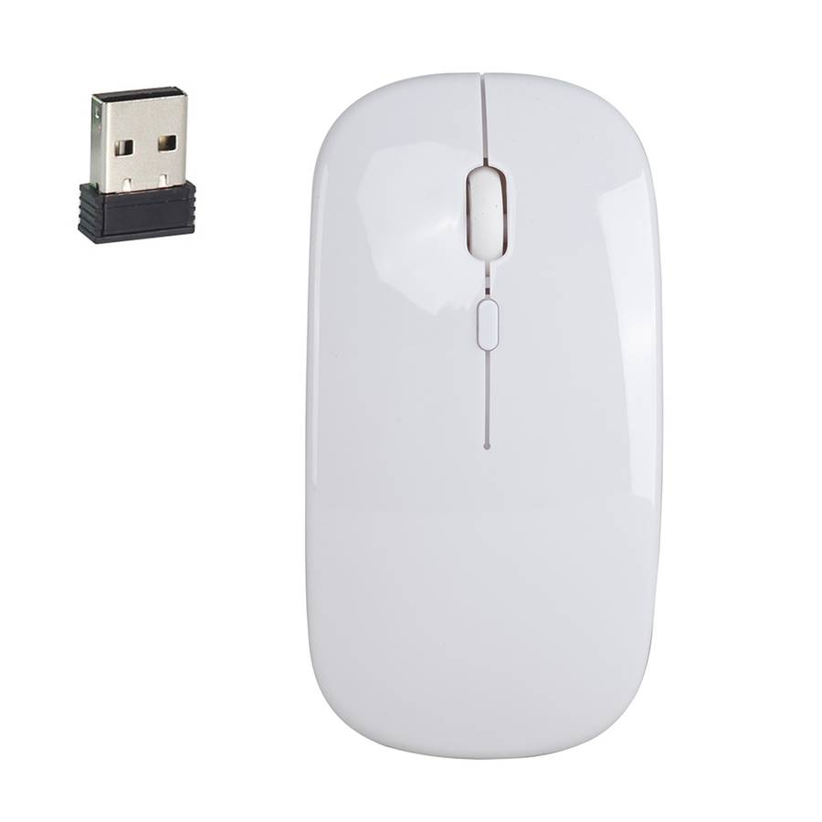 HXSJ M80 2.4GHz Wireless 1600DPI Three-speed Adjustable Optical Mute Mouse (Black)