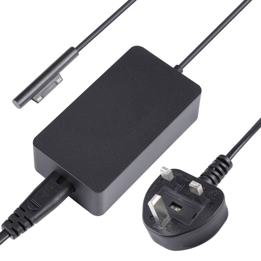 For Microsoft Surface Pro 7 / 7 Plus / 8 / 9 / X & Laptop 3 / 4 / 5 65W Laptop Power Adapter (EU Plu