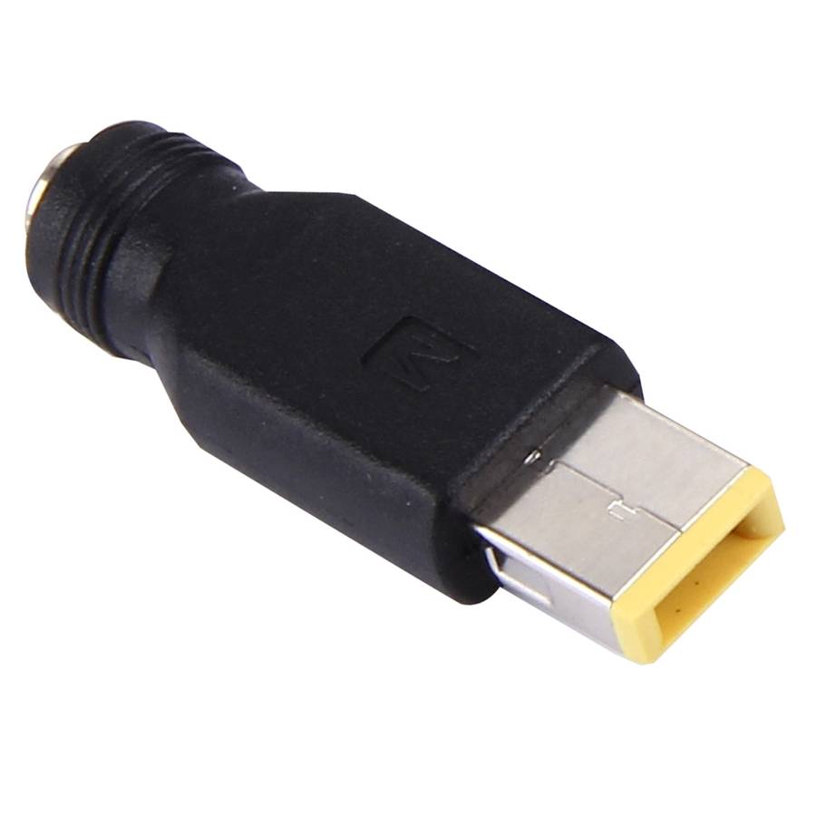 5.5x2.1mm Female to Big Square USB (First Generation) Male Interfaces Power Adapters for Lenovo Thin