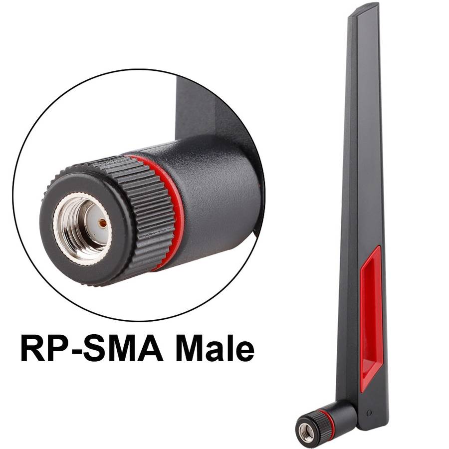 2.4G / 5G WiFi 12dBi RP-SMA Male Antenna for Router Network