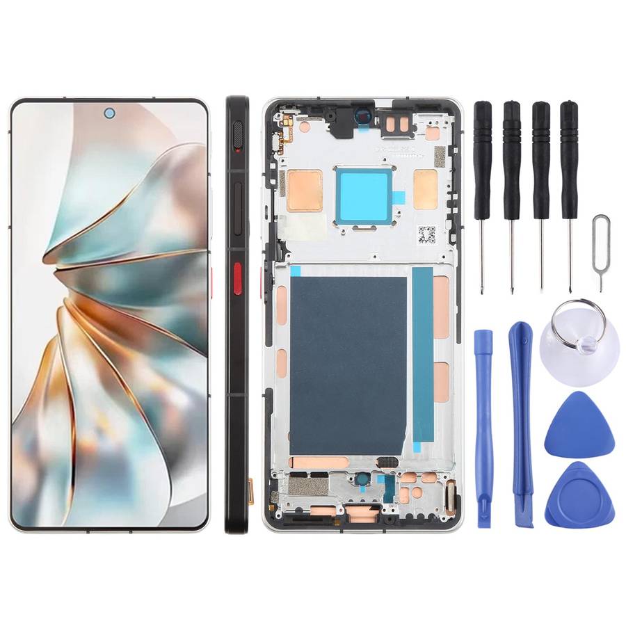 For ZTE nubia Z60S Pro NX725J Original LCD Screen Digitizer Full Assembly with Frame (Black)