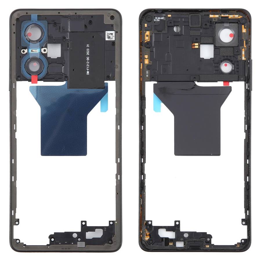 For Xiaomi Redmi Note 12 Pro 5G Original Middle Frame Bezel Plate (Black)