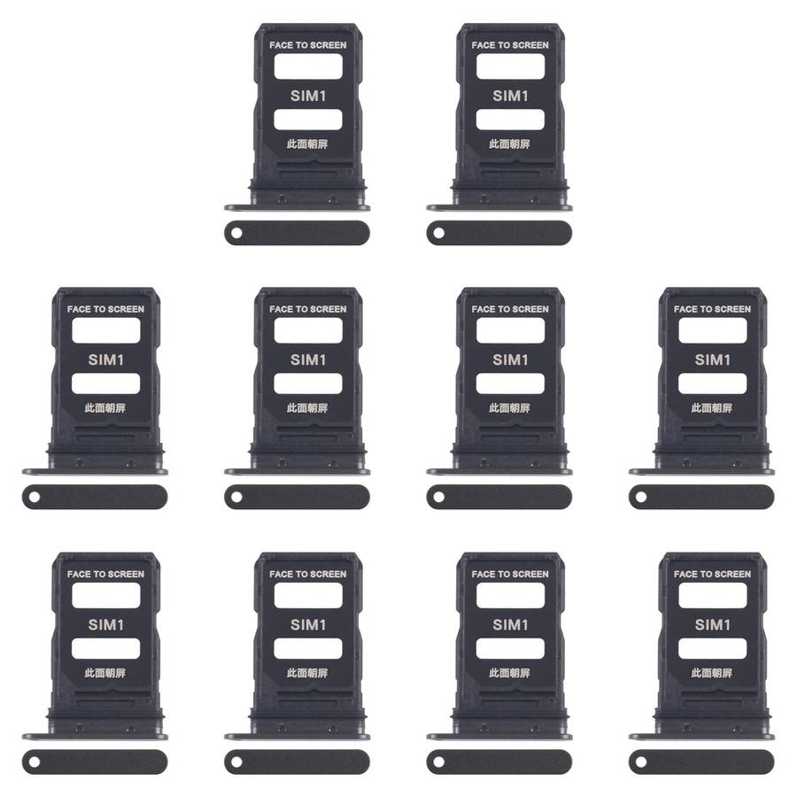 For Xiaomi 15 10pcs Original SIM Card Tray + SIM Card Tray (Blue)