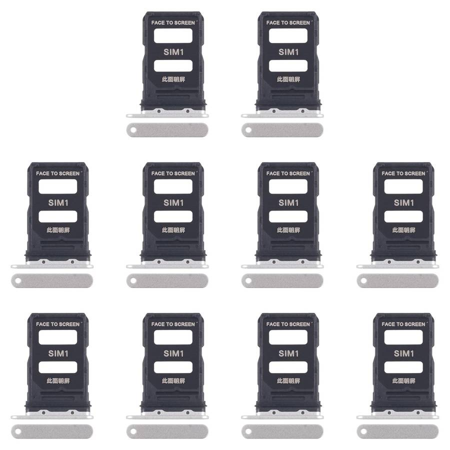 For Xiaomi 15 10pcs Original SIM Card Tray + SIM Card Tray (Blue)