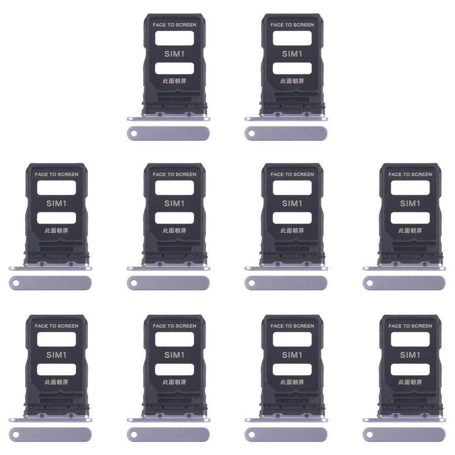For Xiaomi 15 10pcs Original SIM Card Tray + SIM Card Tray (Blue)