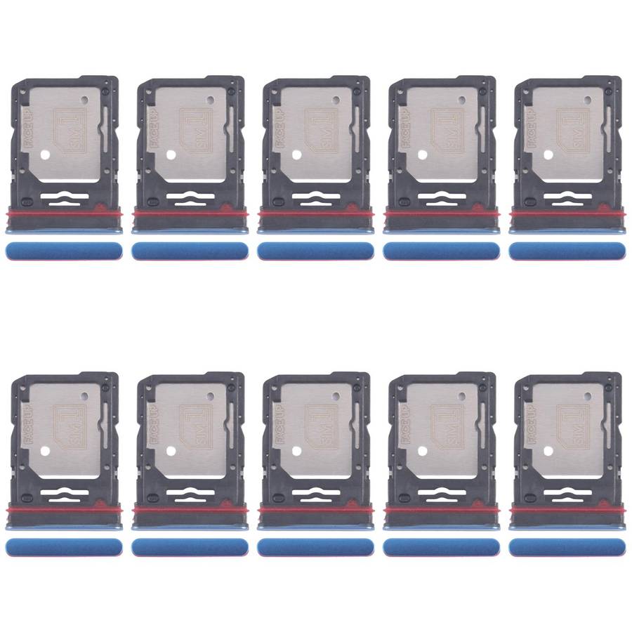 For Motorola Edge 60 10pcs Original SIM Card Tray + SIM Card Tray / Micro SD Card Tray (Green)