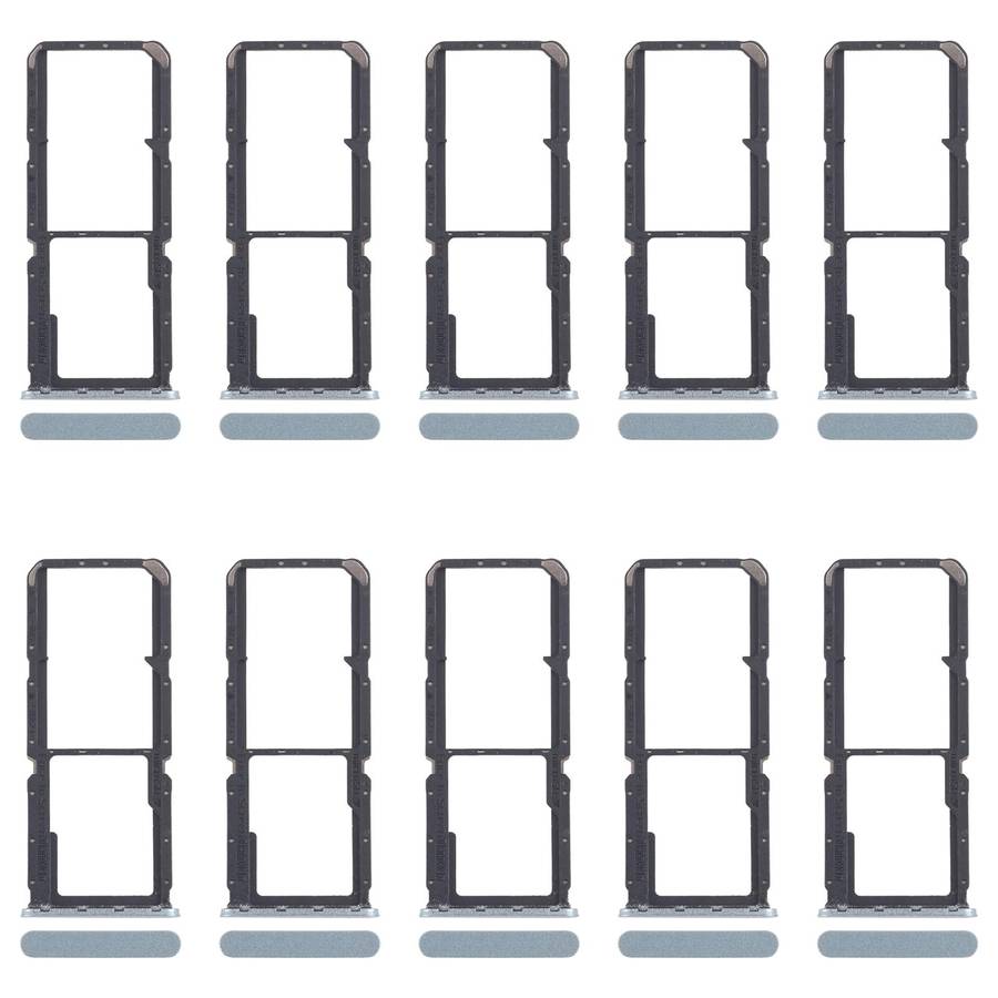For OPPO A60 4G CPH2631 10pcs Original SIM Card Tray + SIM Card Tray + Micro SD Card Tray (Black)