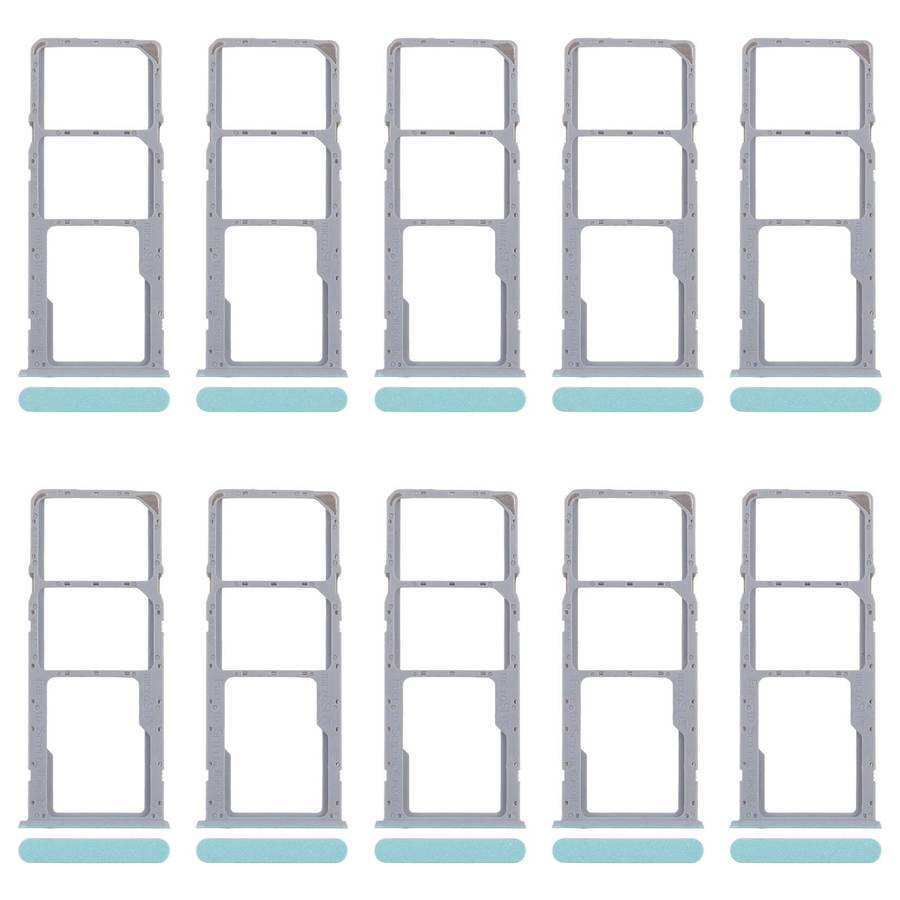 For Realme Note 50 RMX3834 10pcs Original SIM Card Tray + SIM Card Tray + Micro SD Card Tray (Pink)