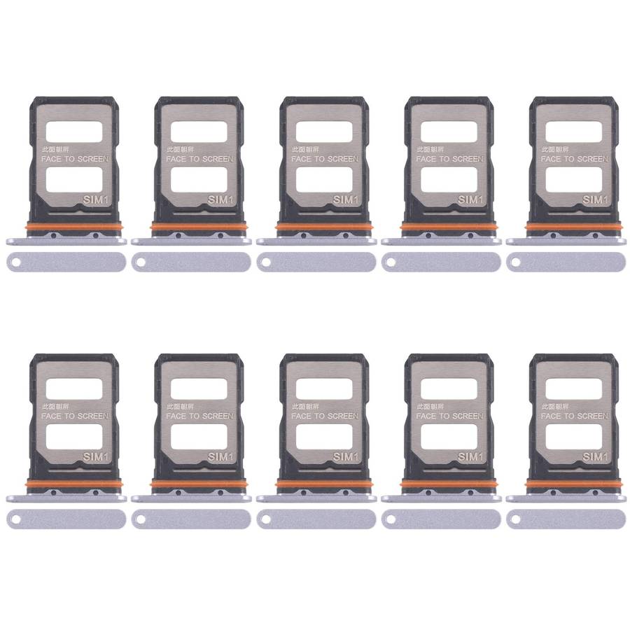 For Xiaomi Redmi K70 Ultra 10pcs SIM Card Tray + SIM Card Tray (Black)