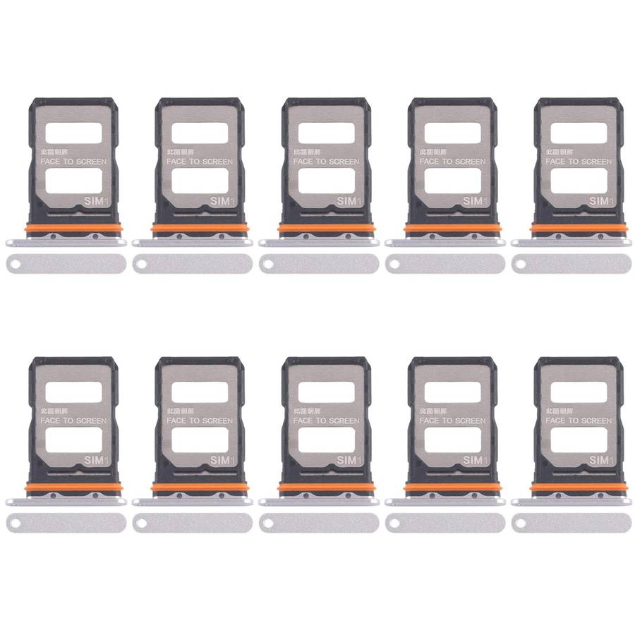 For Xiaomi Redmi K70 Ultra 10pcs SIM Card Tray + SIM Card Tray (Black)