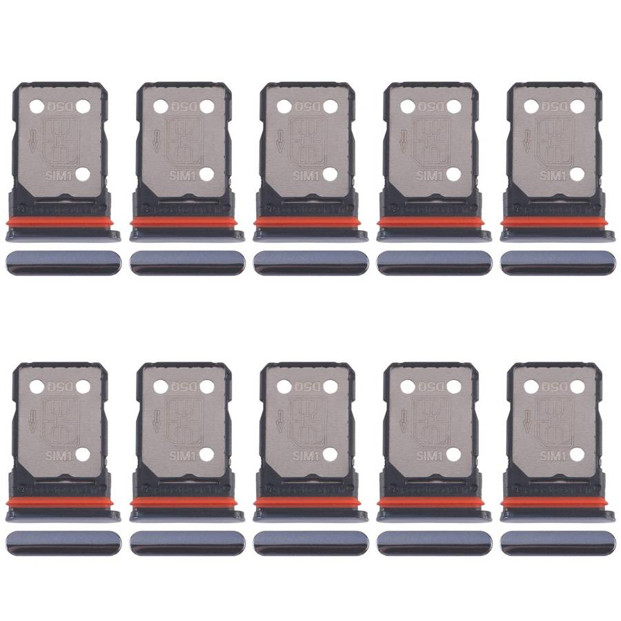 For Xiaomi Redmi A3 Pro 10pcs SIM Card Tray + SIM Card Tray (Black)