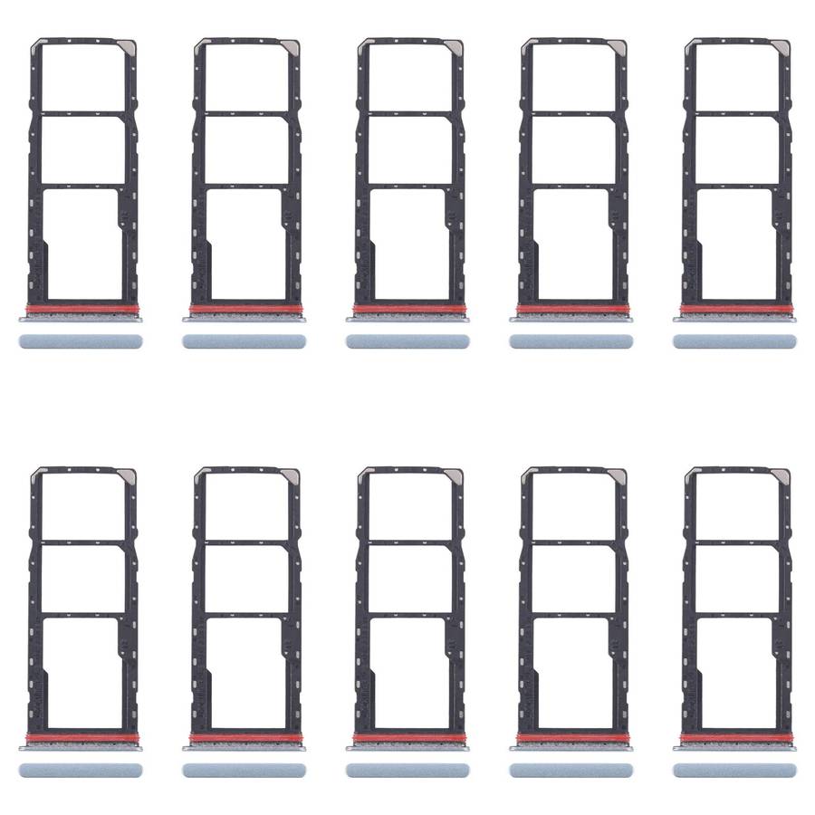 For Xiaomi Redmi A5 4G 10pcs SIM Card Tray + SIM Card Tray + Micro SD Card Tray (Black)