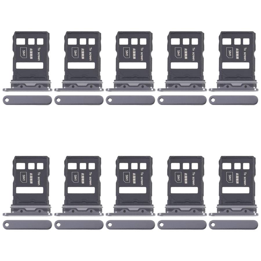 For Honor Magic6 Pro 10pcs Original SIM Card Tray + SIM Card Tray (Black)
