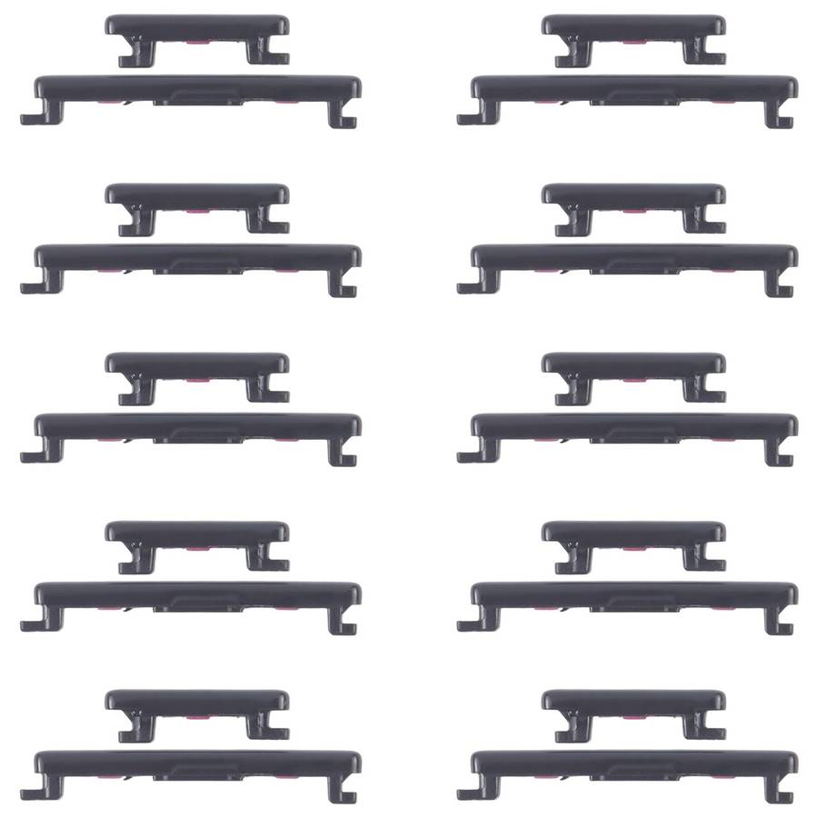 For Honor 100 Pro 10pairs Original Power Button and Volume Control Button (Black)