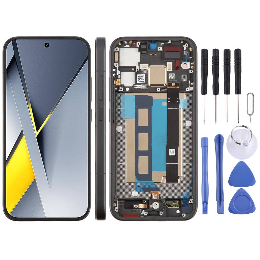 For Xiaomi Poco F8 Pro Original LCD Screen Digitizer Full Assembly with Frame (Black)
