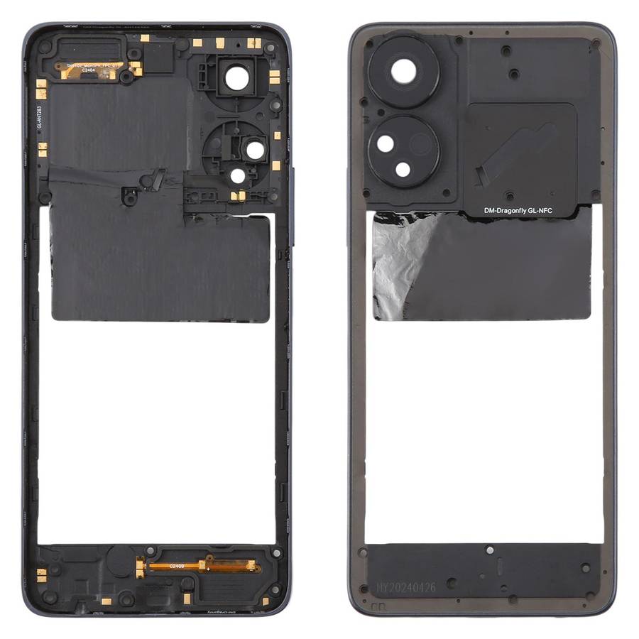 For TCL 50 5G T613P T613K Original Middle Frame Bezel Plate (Black)