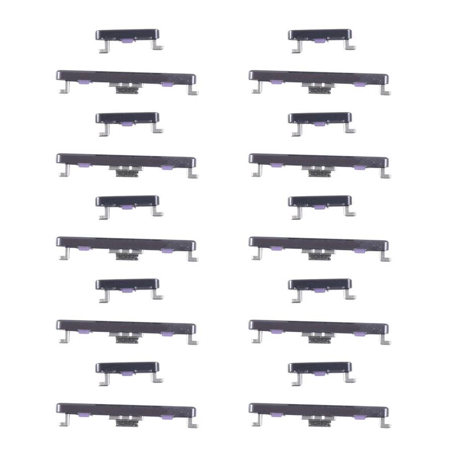 For Huawei nova 11 Pro 10pairs Original Power Button and Volume Control Button (Black)