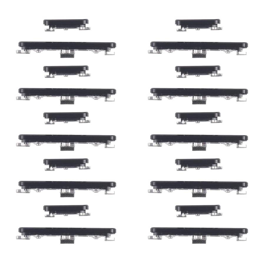 For Huawei Mate 60 Pro 10pairs Original Power Button and Volume Control Button (Black)