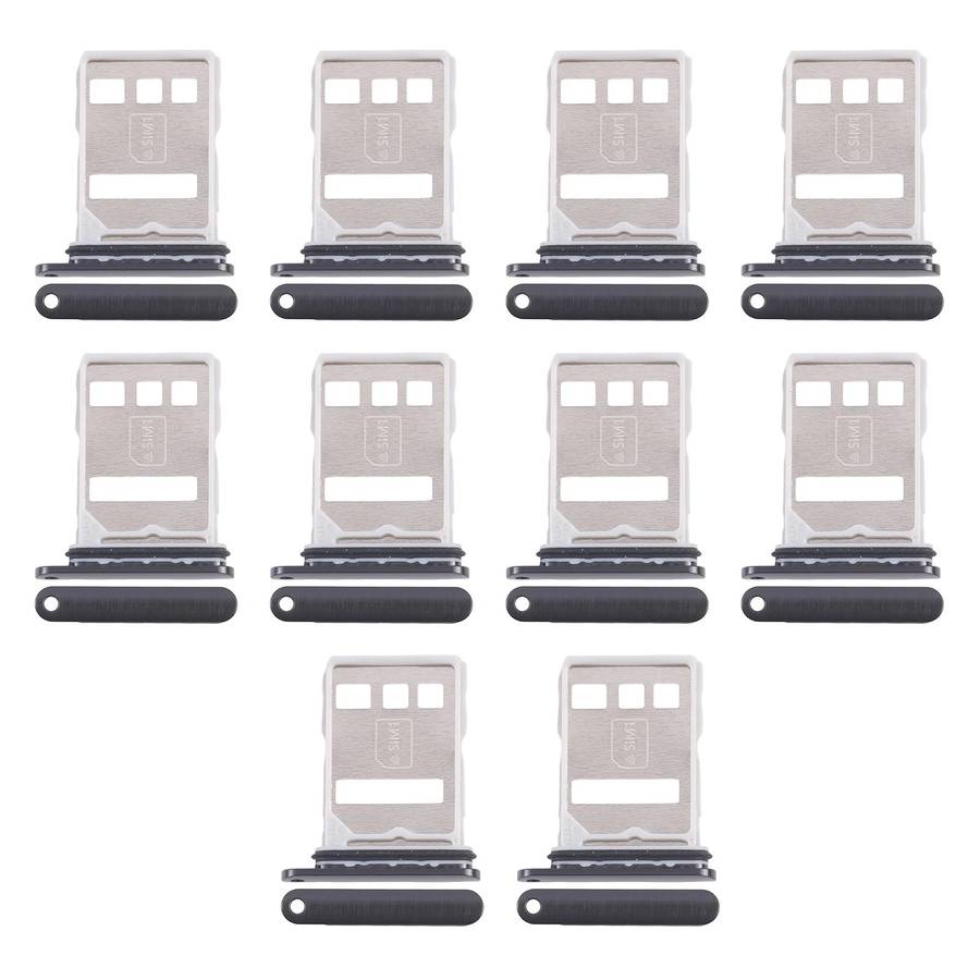 For Huawei Pura 80 Pro+ 10pcs Original SIM Card Tray + SIM Card Tray (Black)