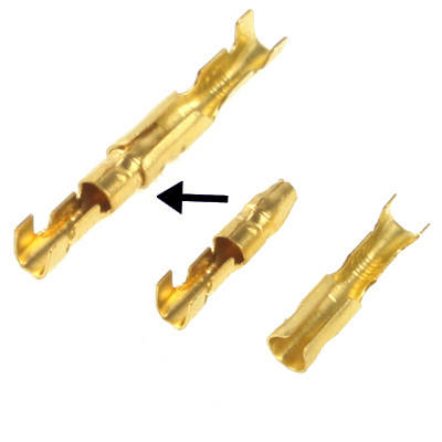 100pcs DIY Crimp Terminal Female to Male Ring Connector, Cable size: 1-2.5mm2 (100pcs in one packagi
